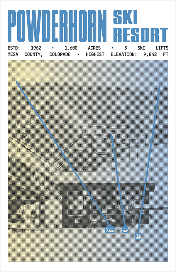 Powderhorn Ski Resort Poster