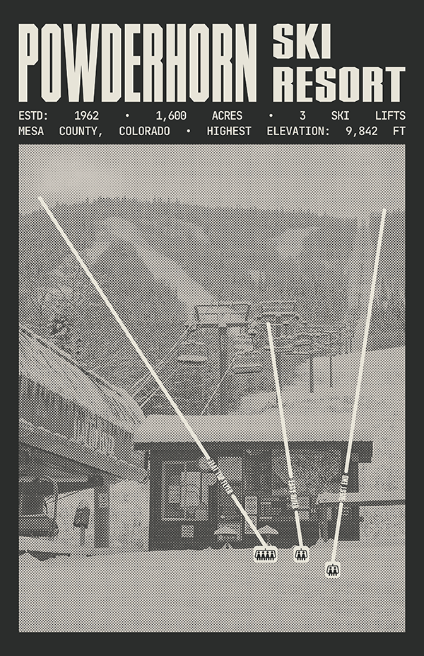 Powderhorn Ski Resort Poster