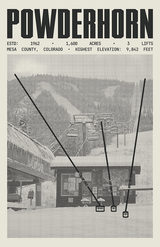 Powderhorn Resort Poster