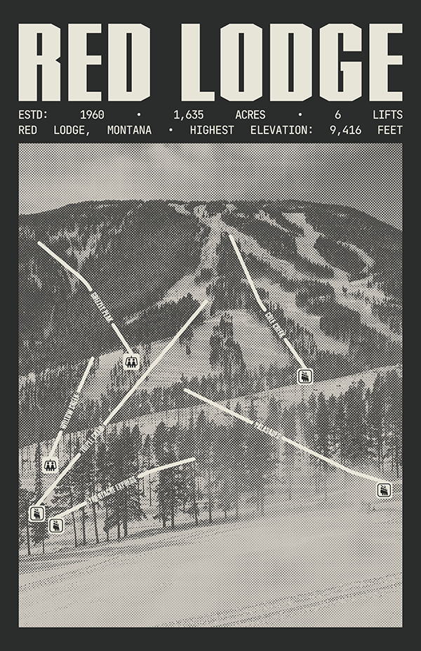 Red Lodge Mountain Resort Poster