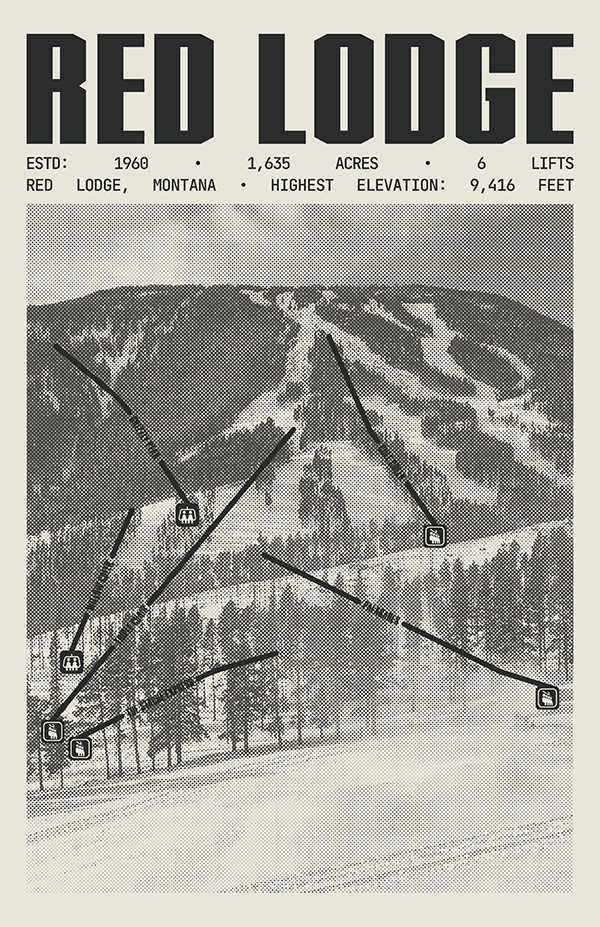 Red Lodge Mountain Resort Poster