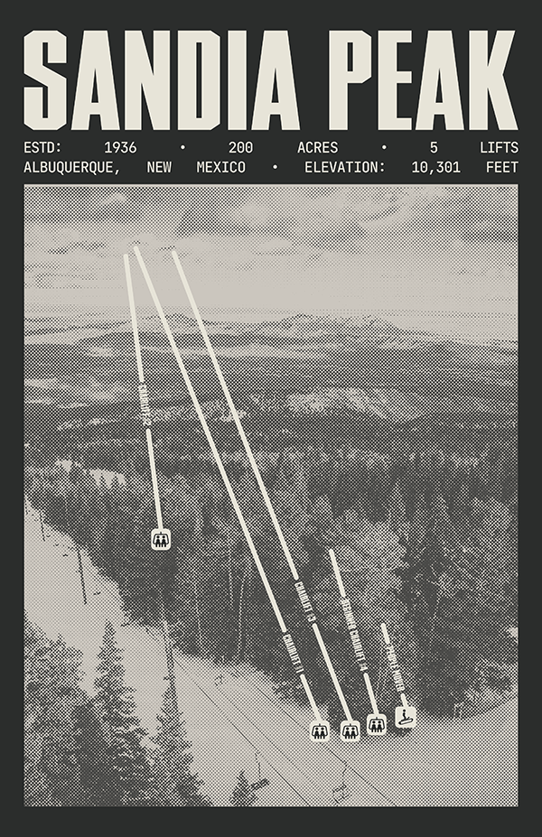Sandia Peak Resort Poster