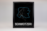 Schweitzer Mountain Resort Map Poster – Idaho