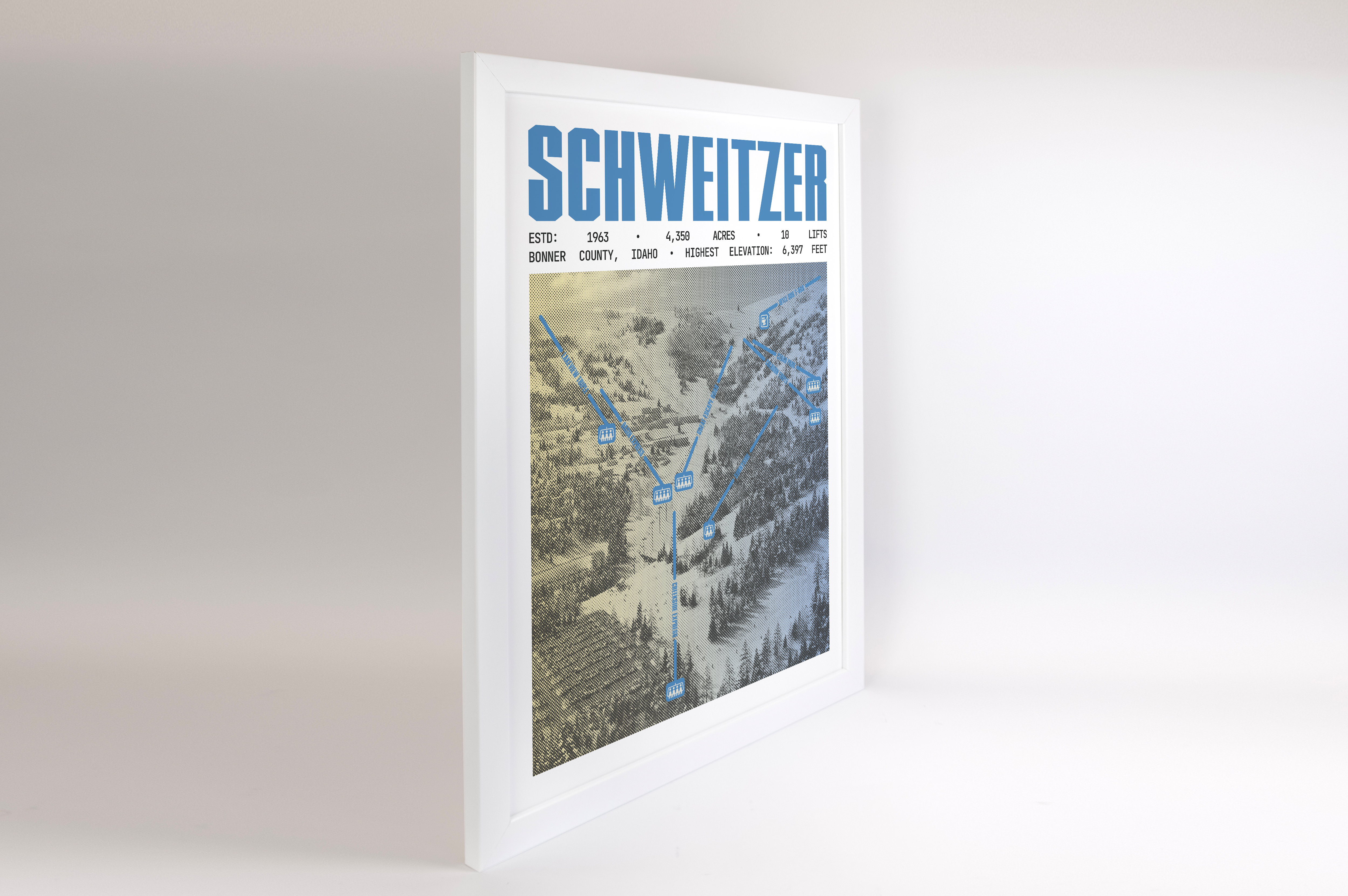 Schweitzer Mountain Resort Poster