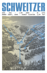 Schweitzer Mountain Resort Poster