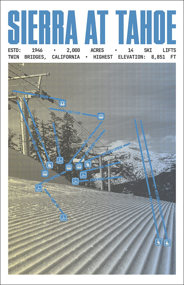 Sierra at Tahoe Ski Resort Poster