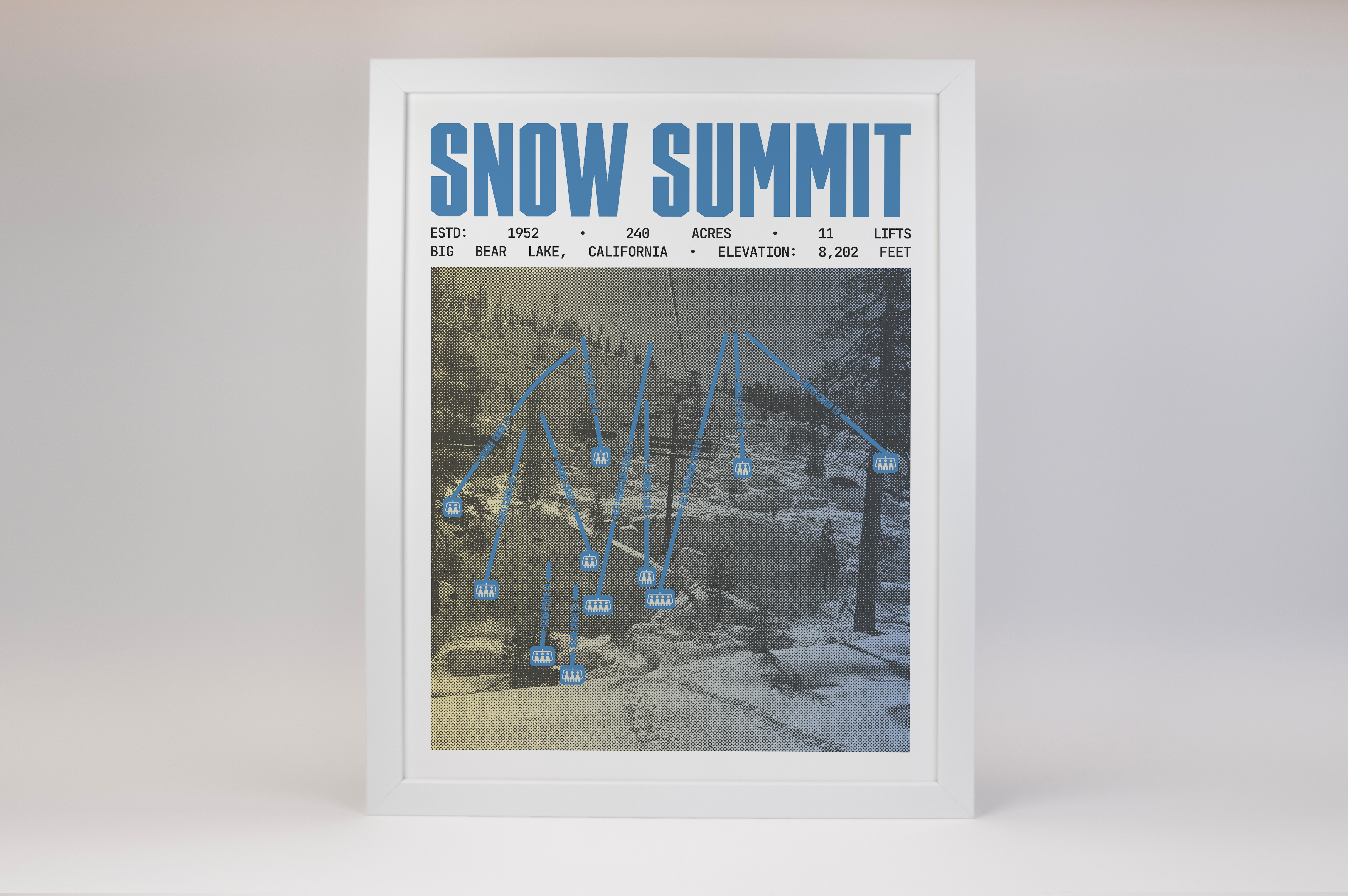 Snow Summit - Big Bear Lake Resort Poster