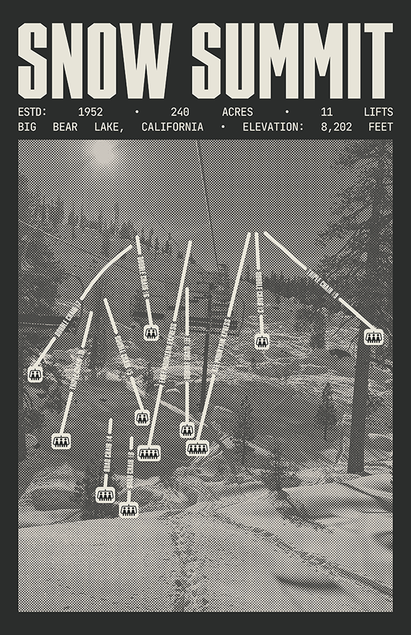 Snow Summit - Big Bear Lake Resort Poster