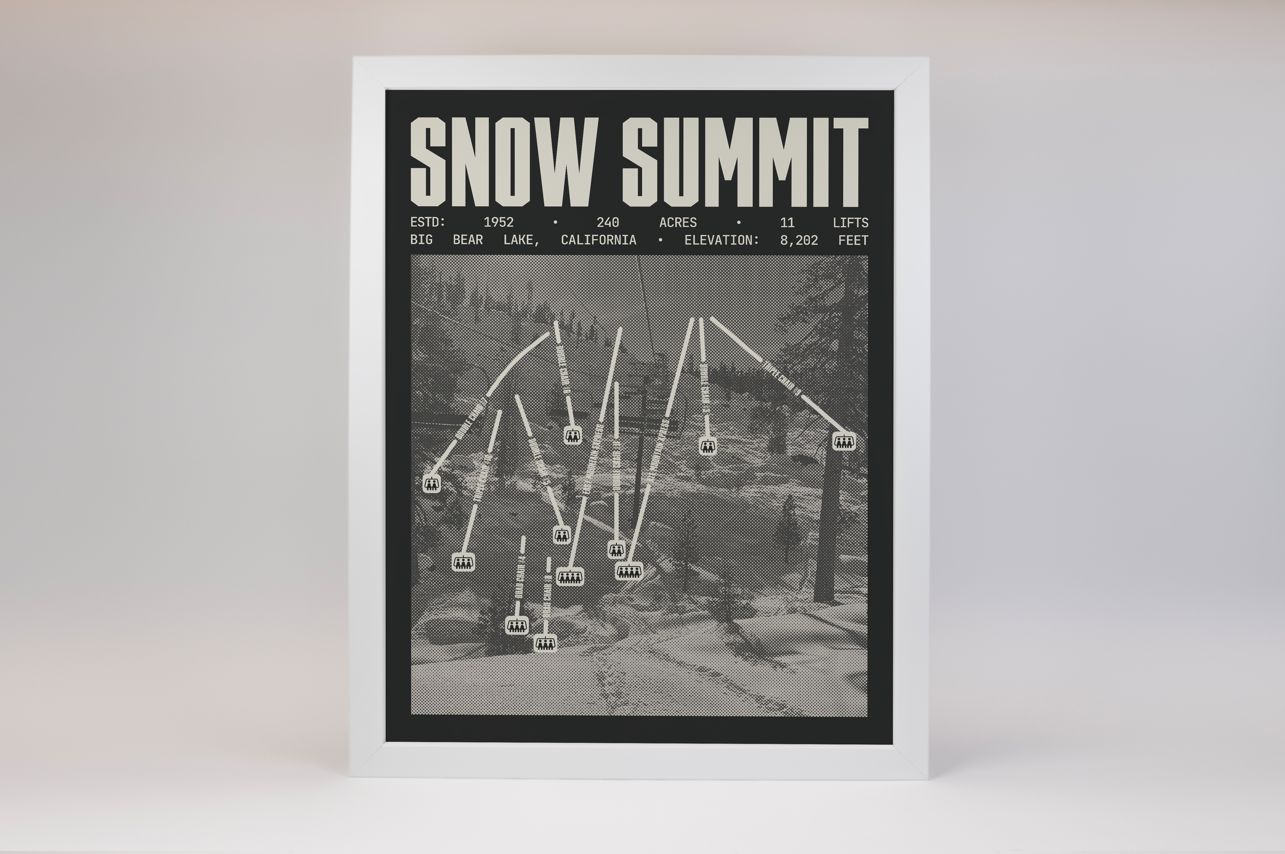 Snow Summit - Big Bear Lake Resort Poster