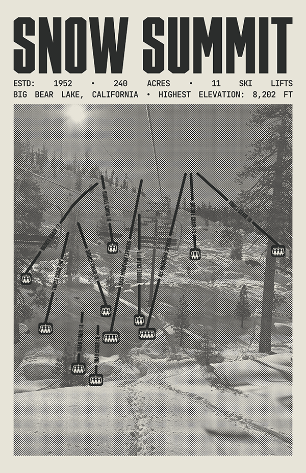 Snow Summit - Big Bear Lake Ski Resort Poster