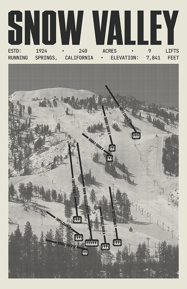 Snow Valley Resort Poster
