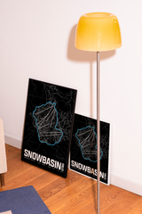 Snowbasin Resort Map Poster – Utah