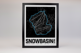 Snowbasin Resort Map Poster – Utah