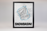 Snowbasin Resort Map Poster – Utah
