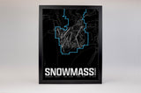 Snowmass Resort Map Poster – Colorado