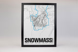 Snowmass Resort Map Poster – Colorado