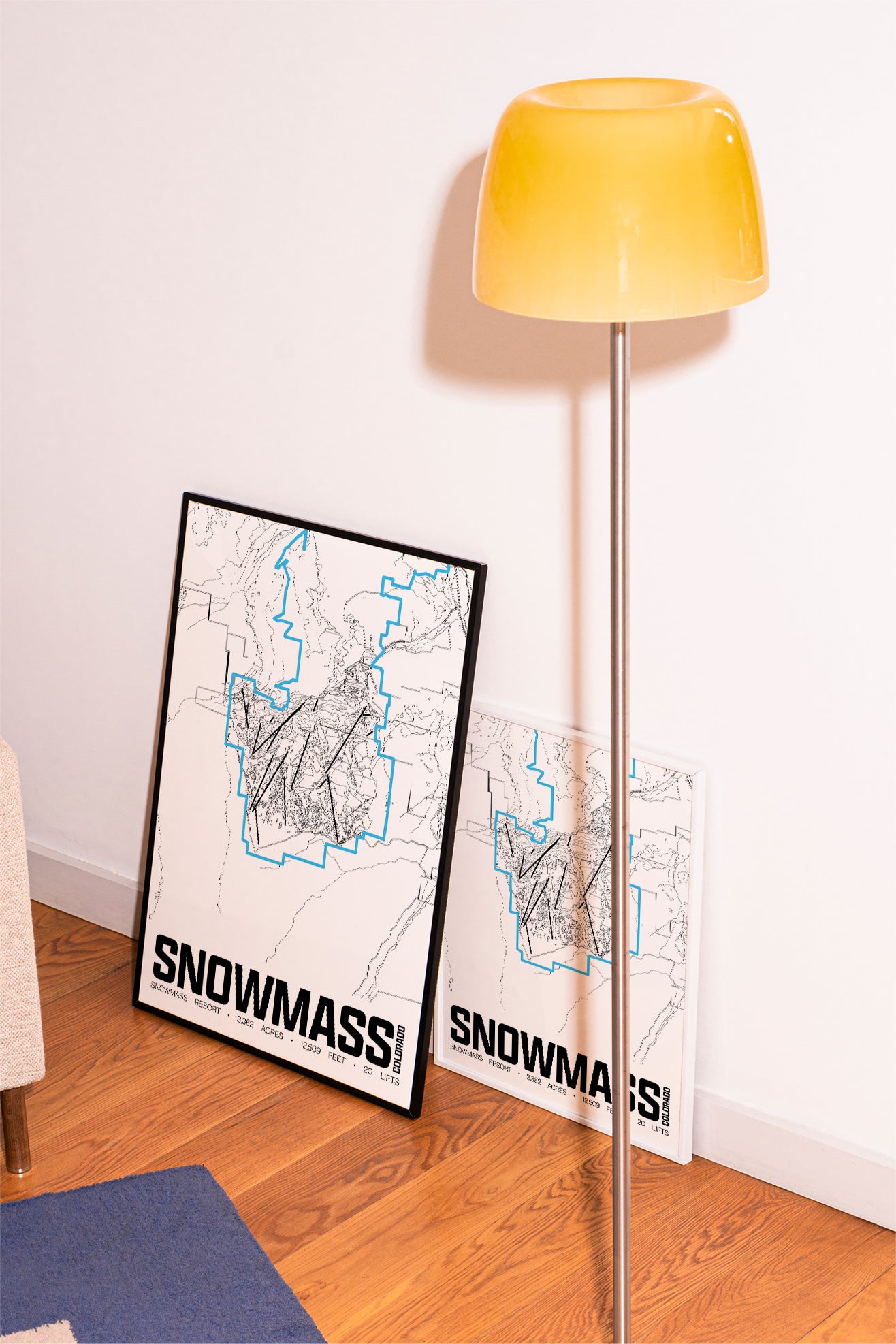 Snowmass Resort Map Poster – Colorado