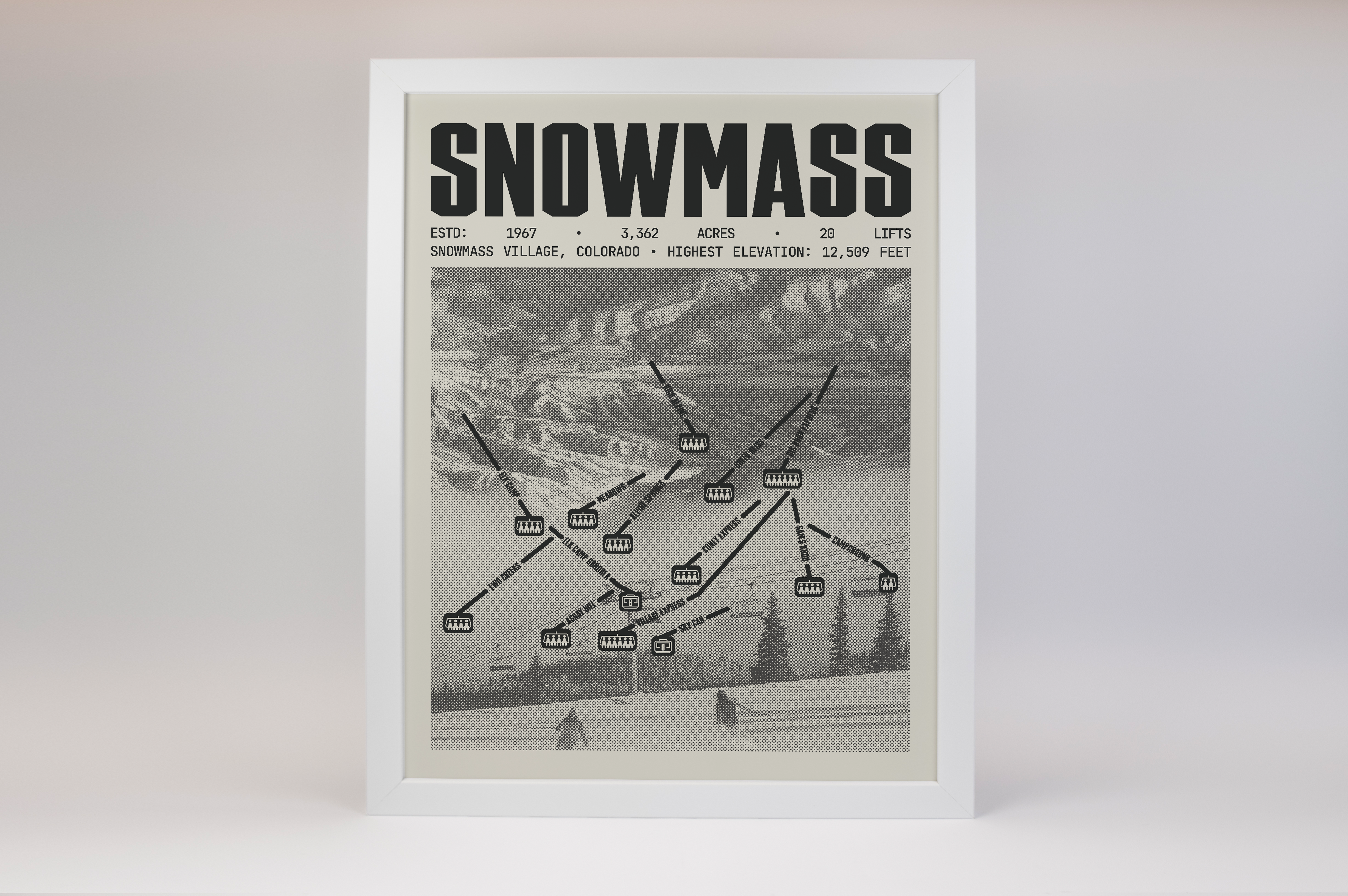 Snowmass Resort Poster