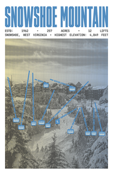 Snowshoe Mountain Resort Poster