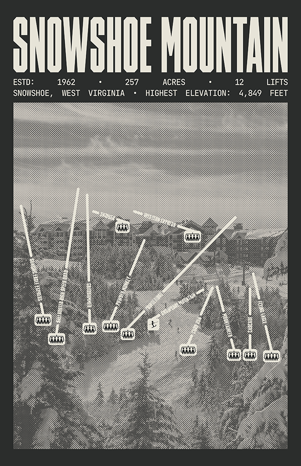 Snowshoe Mountain Resort Poster