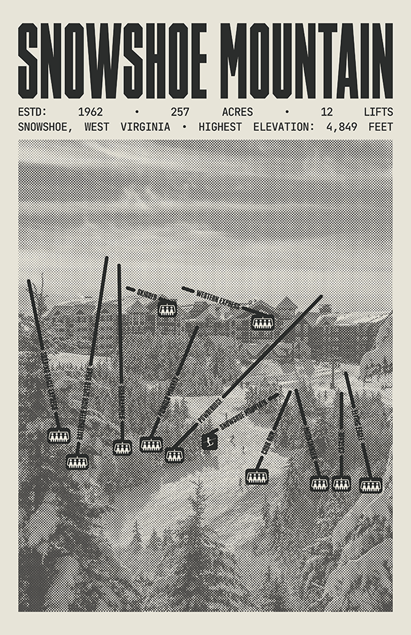 Snowshoe Mountain Resort Poster