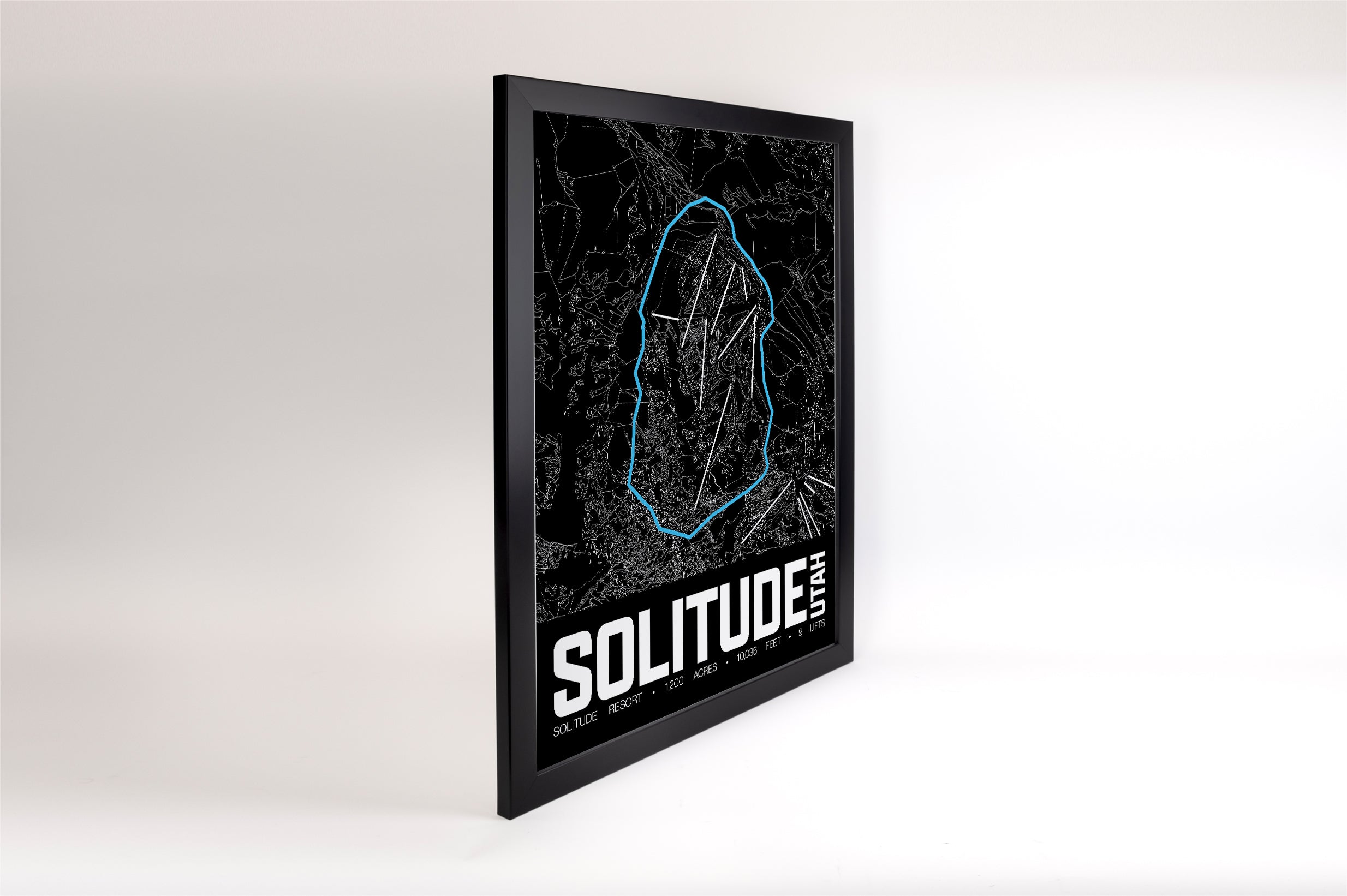 Solitude Resort Map Poster – Utah