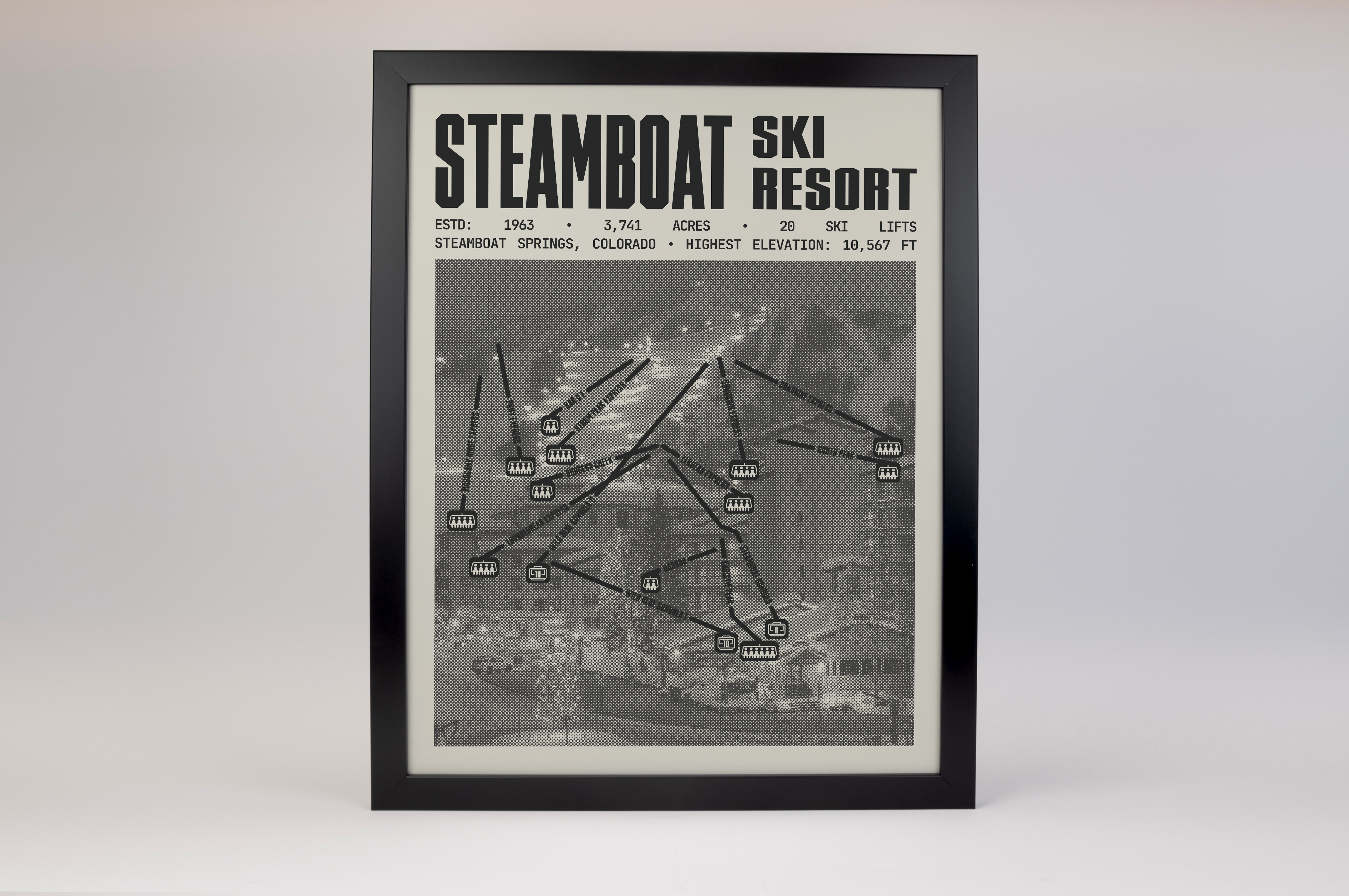 Steamboat Ski Resort Poster