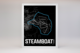 Steamboat Resort Map Poster – Colorado