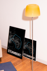 Steamboat Resort Map Poster – Colorado