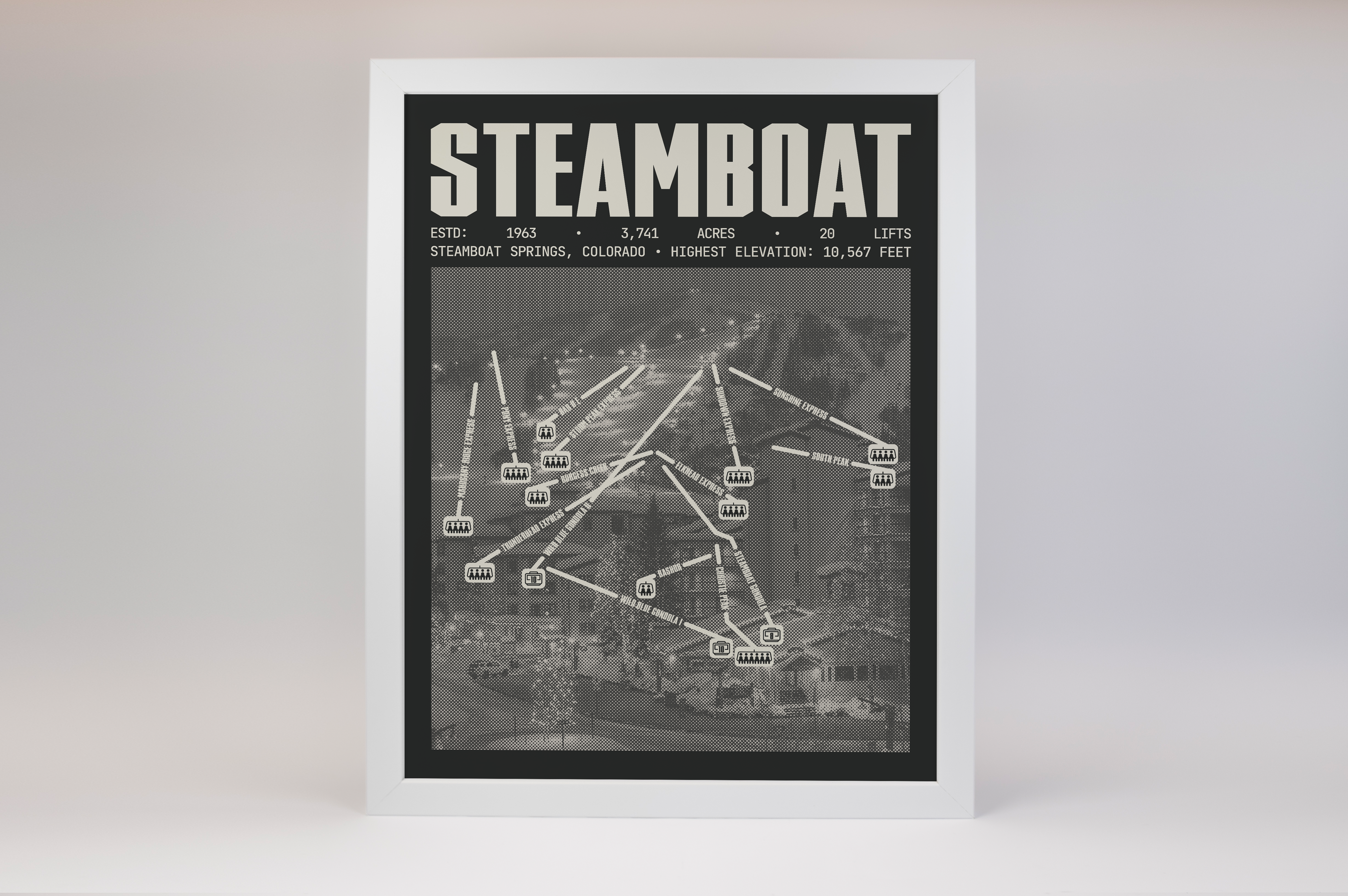 Steamboat Resort Poster