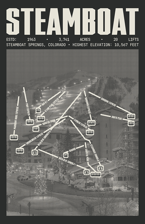 Steamboat Resort Poster
