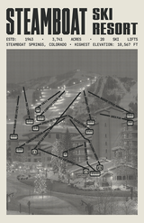 Steamboat Ski Resort Poster