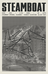 Steamboat Resort Poster