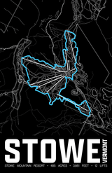 Stowe  Resort Map Poster – Vermont
