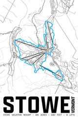 Stowe  Resort Map Poster – Vermont
