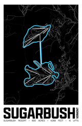 Sugarbush  Resort Map Poster – Vermont