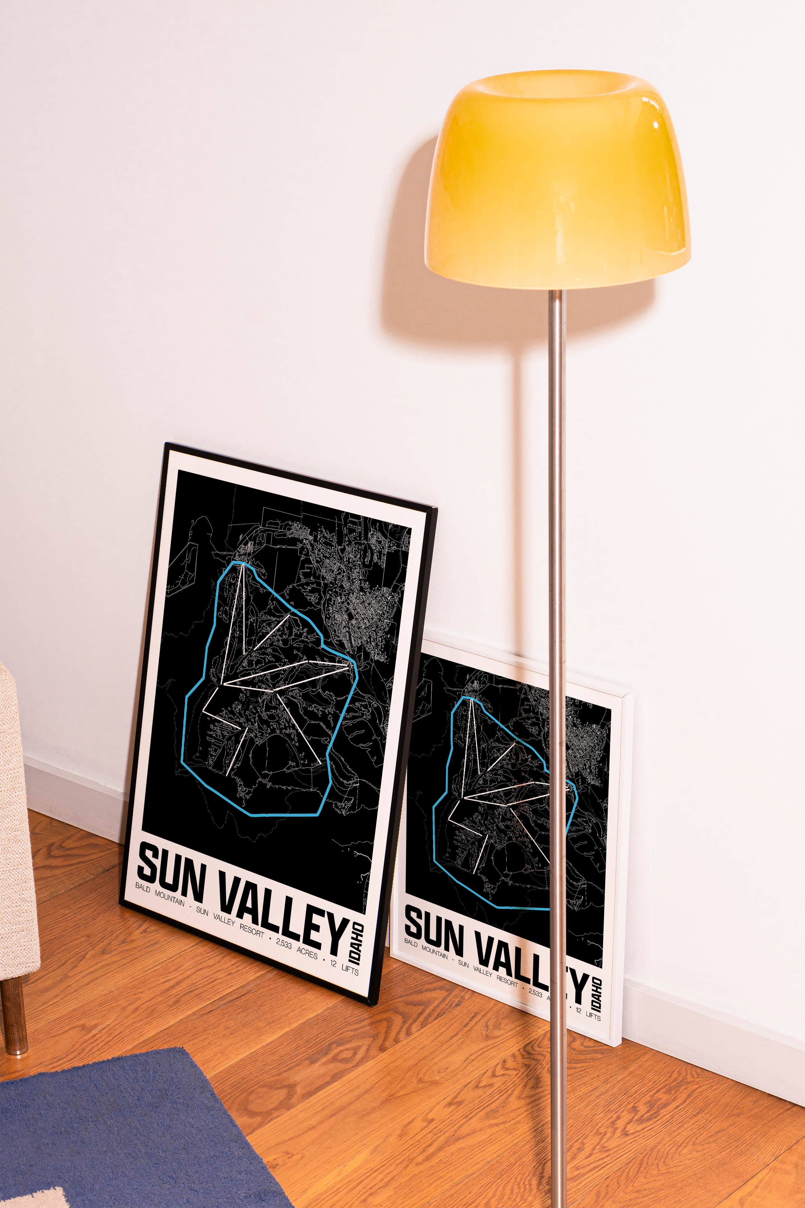 Bald Mountain - Sun Valley Resort Map Poster – Idaho