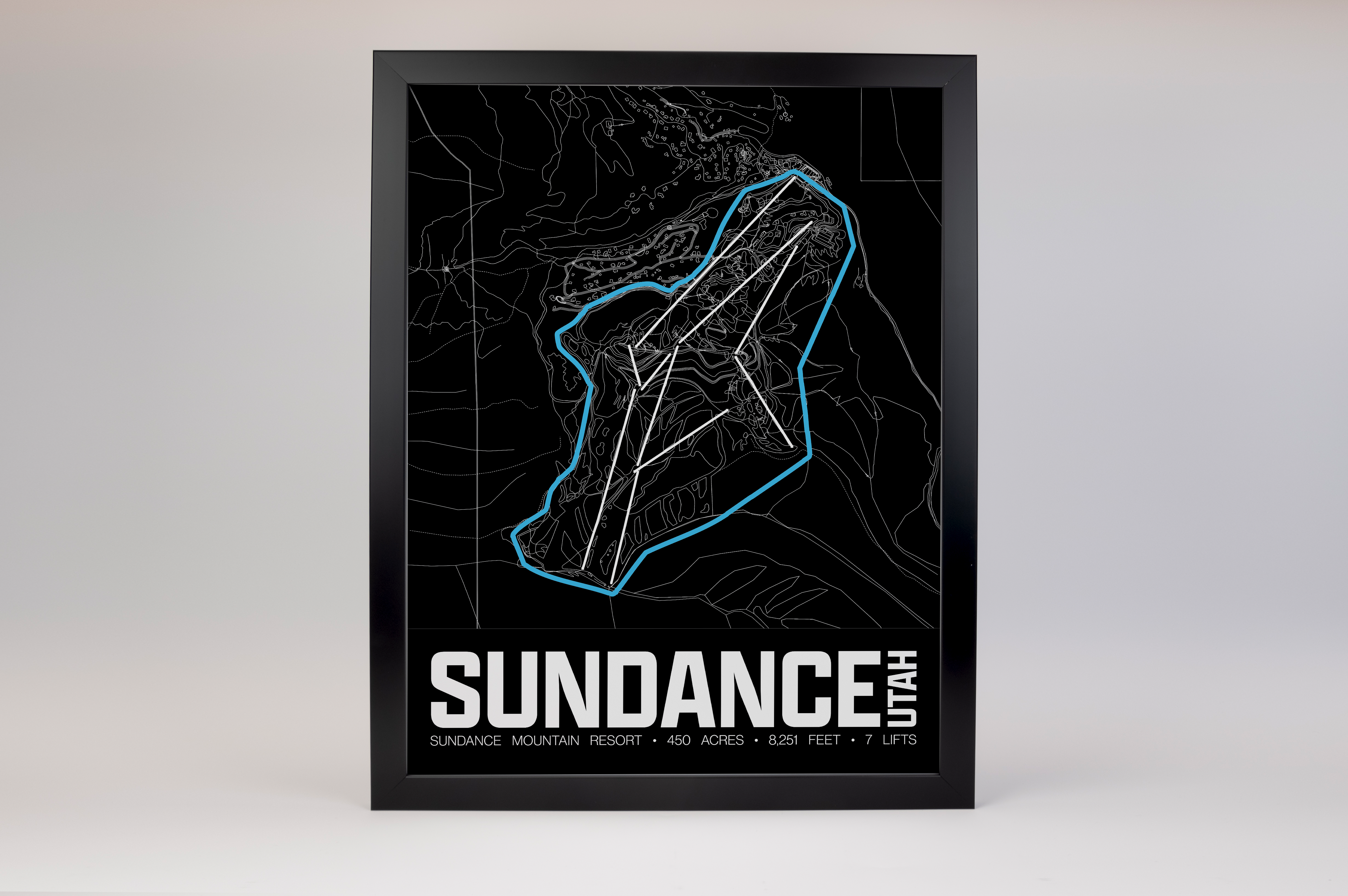 Sundance Resort Map Poster – Utah