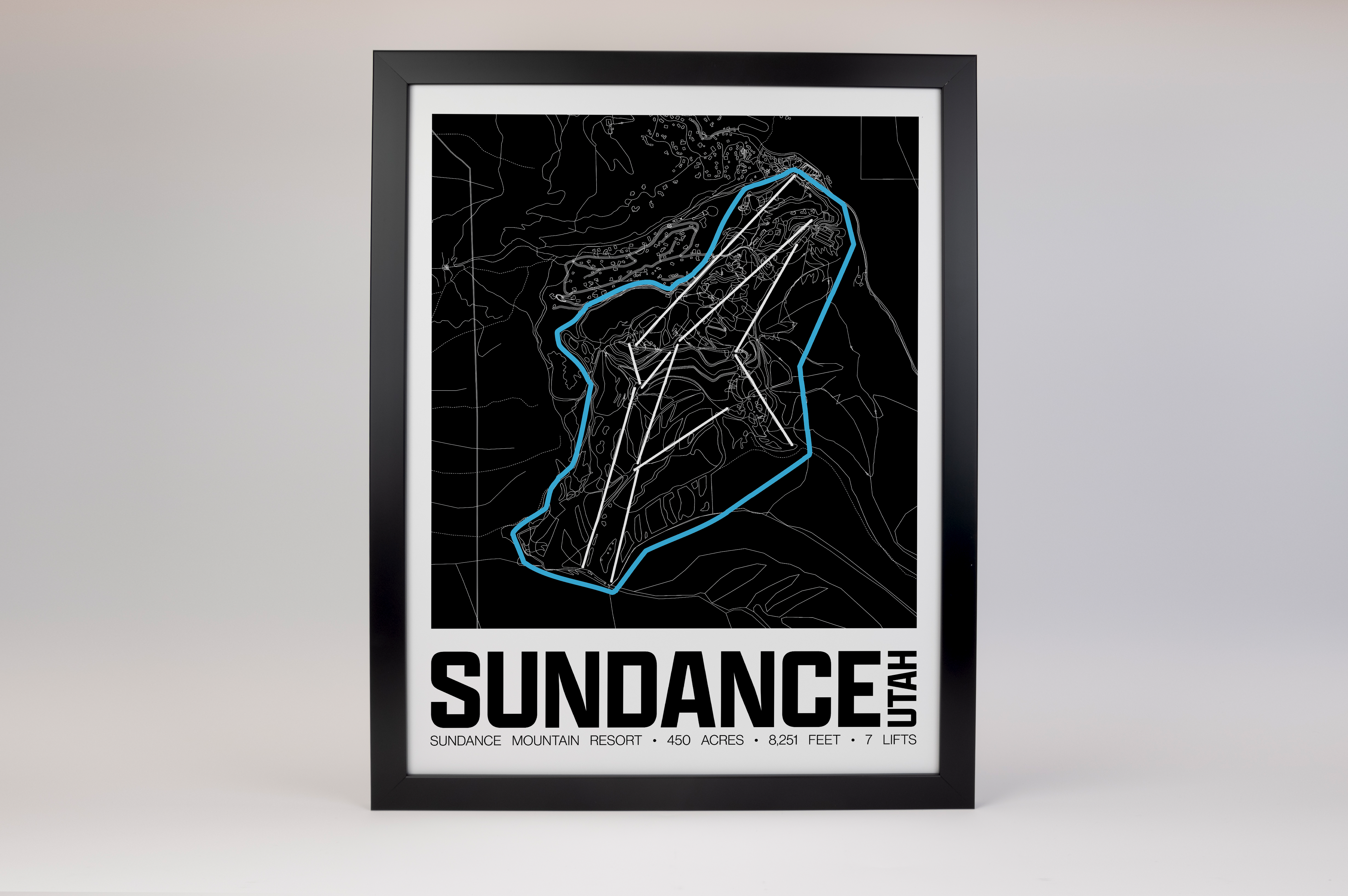 Sundance Resort Map Poster – Utah
