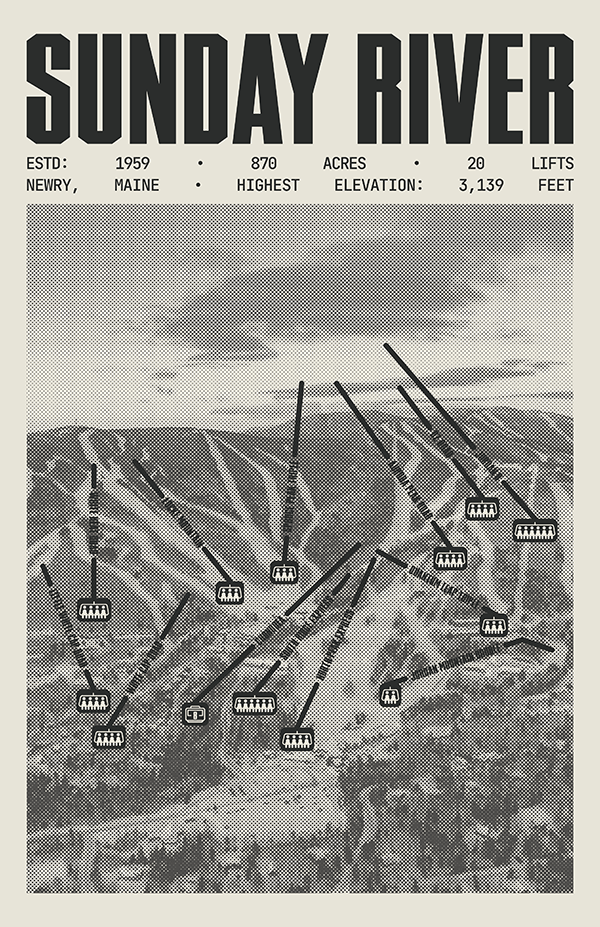 Sunday River Resort Poster