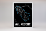 Vail Resort Map Poster – Colorado