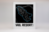 Vail Resort Map Poster – Colorado