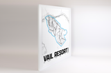 Vail Resort Map Poster – Colorado