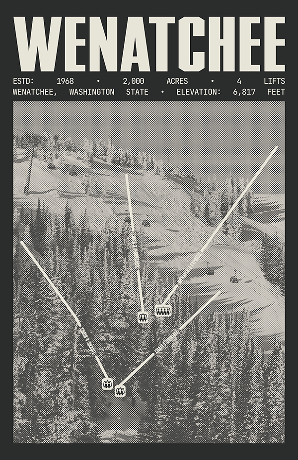Wenatchee - Mission Ridge Resort Poster