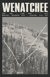 Wenatchee - Mission Ridge Resort Poster