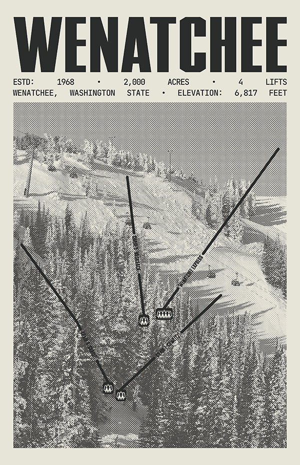 Wenatchee - Mission Ridge Resort Poster