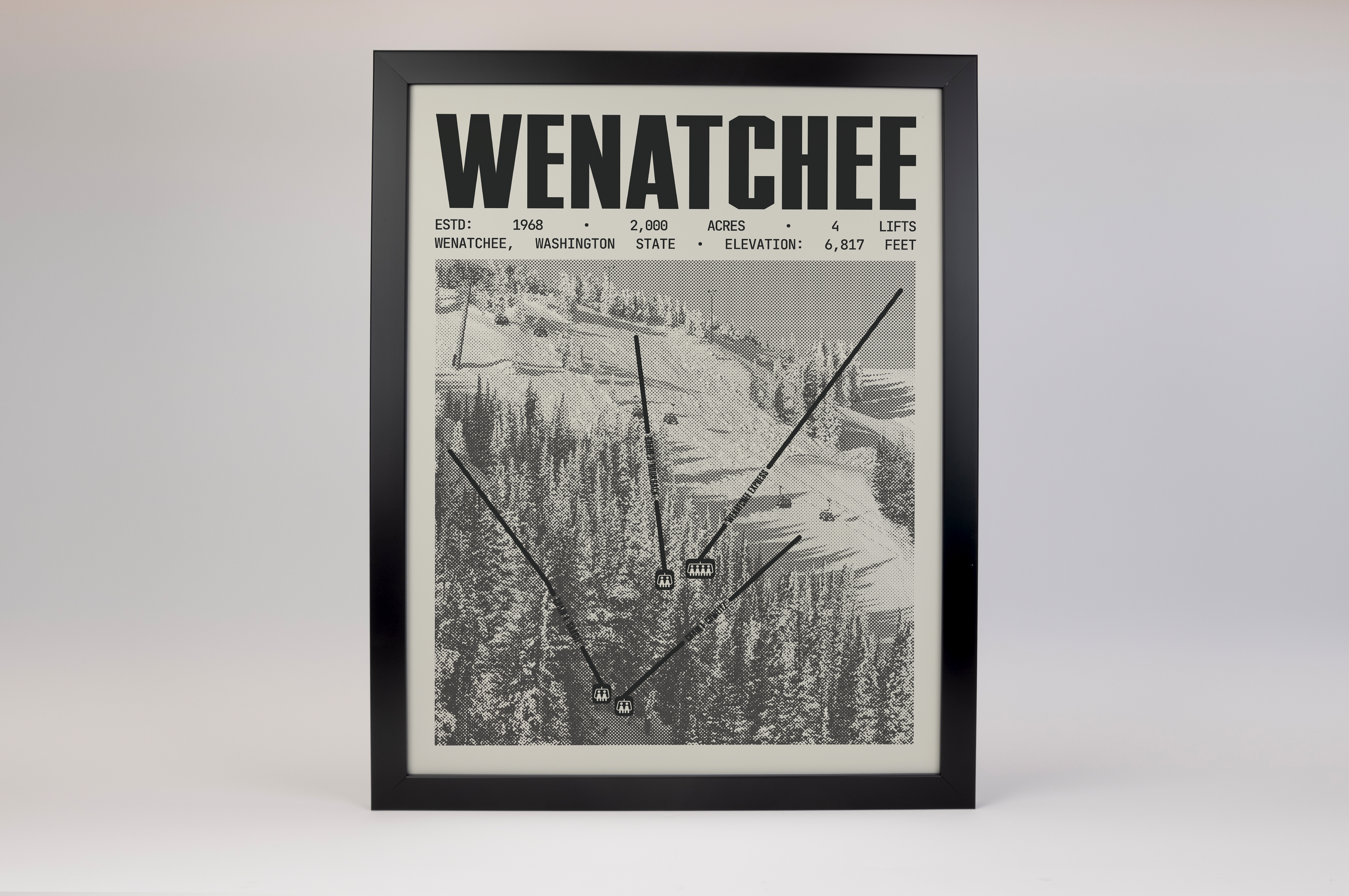 Wenatchee - Mission Ridge Resort Poster