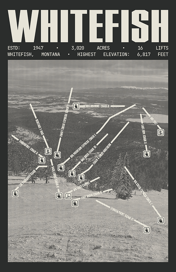 Whitefish Mountain Resort Poster