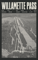 Willamette Pass - Crescent Resort Poster