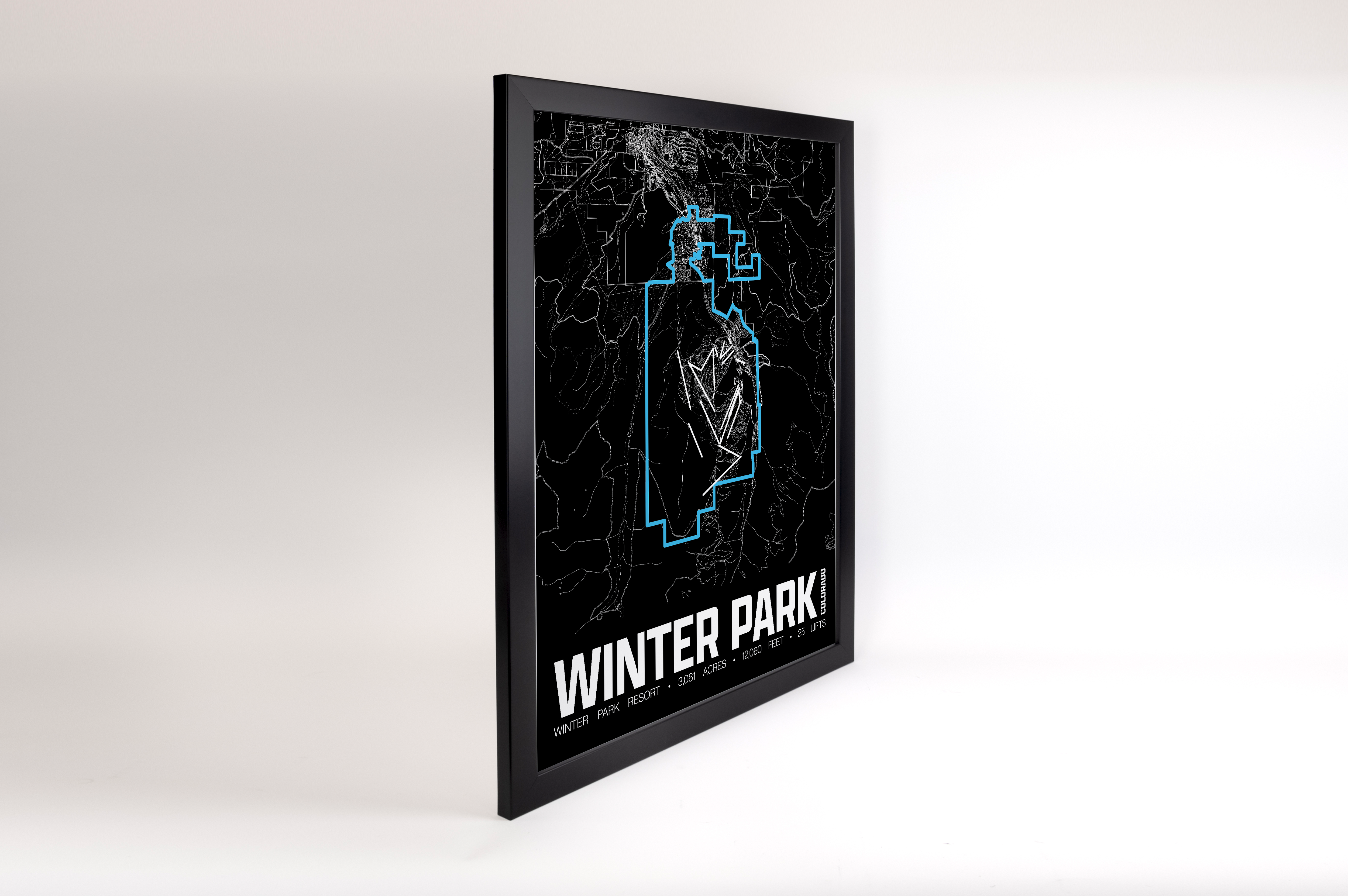 Winter Park Resort Map Poster – Colorado